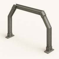 Трапециевидная податливая крепь 4 стойки КМП-Т4 СВП-22