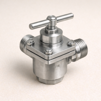 Кран пробковый 3-х ходовой ВР/ВР/ВР AISI 304 DN 1 1/2" в наличии в Смоленске